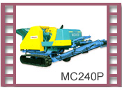 Crawler-mounted mini crusher MC240P