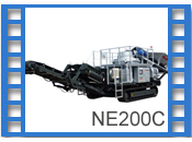 Electric crawler-mounted crusher NE200C