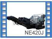 Electric crawler-mounted crusher NE420J