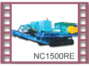 Crawler-mounted roll crusher NC1500RE