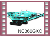 Crawler-mounted jaw crusher NC360GXC