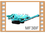 Crawler-mounted mini crusher MF3BF