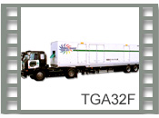 Trailer-mounted crusher TGA32F