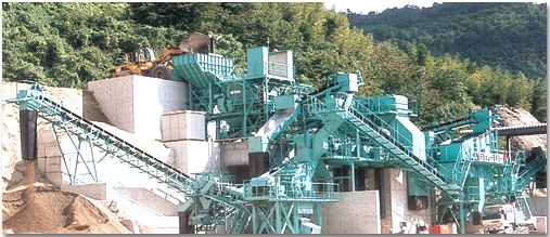 Stationary-type recycling plant